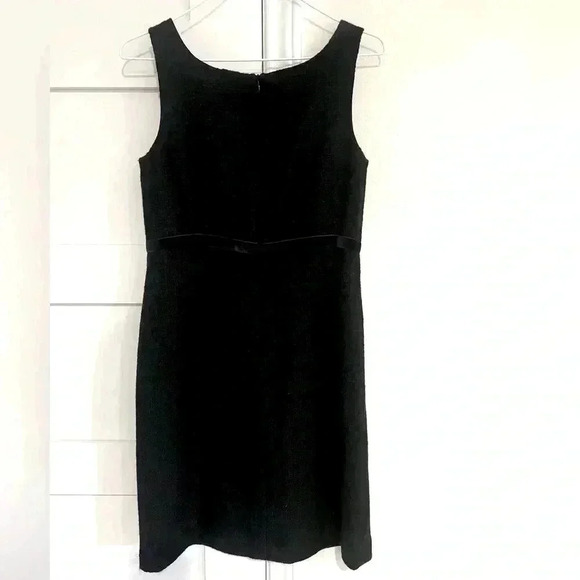 GAP Black Wool Sleeveless Mini Dress with Velvet Belt- Size 4- NWT - Picture 3 of 5